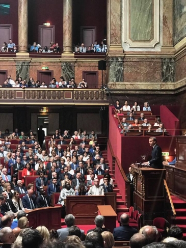 Le parlement est aujourd'hui réuni à Versailles