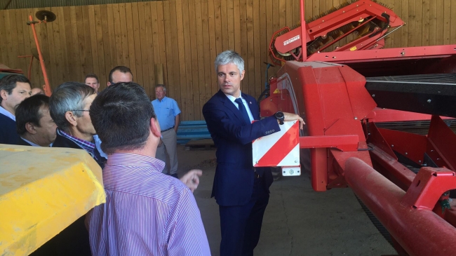 Visite de Laurent Wauquiez? à Fresnay-l?Évêque