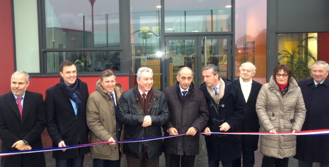 Trois inaugurations en une le 22 janvier 2016 à Voves : le groupe scolaire, la piscine et la biomasse