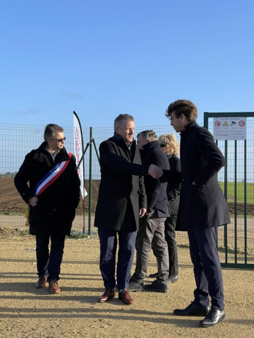 Inauguration de la centrale solaire de Baignolet