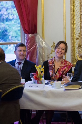 Point presse du groupe UMP du Sénat sur le PLF 2014 © Photo : Sonia BENROMDHANE