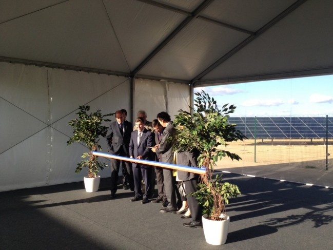 Inauguration du parc photovoltaïque de Crucey
