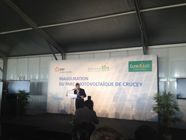 Inauguration du parc photovoltaïque de Crucey